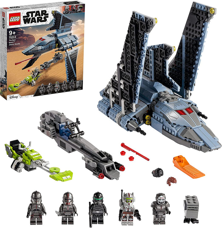 LEGO 75314 Star Wars: The Bad Batch Attack Shuttle Set, Infinity Collectables