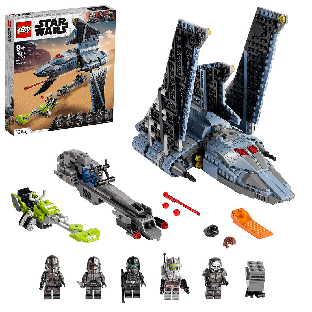 LEGO 75314 Star Wars The Bad Batch Attack Shuttle Set with Gonk Droid
