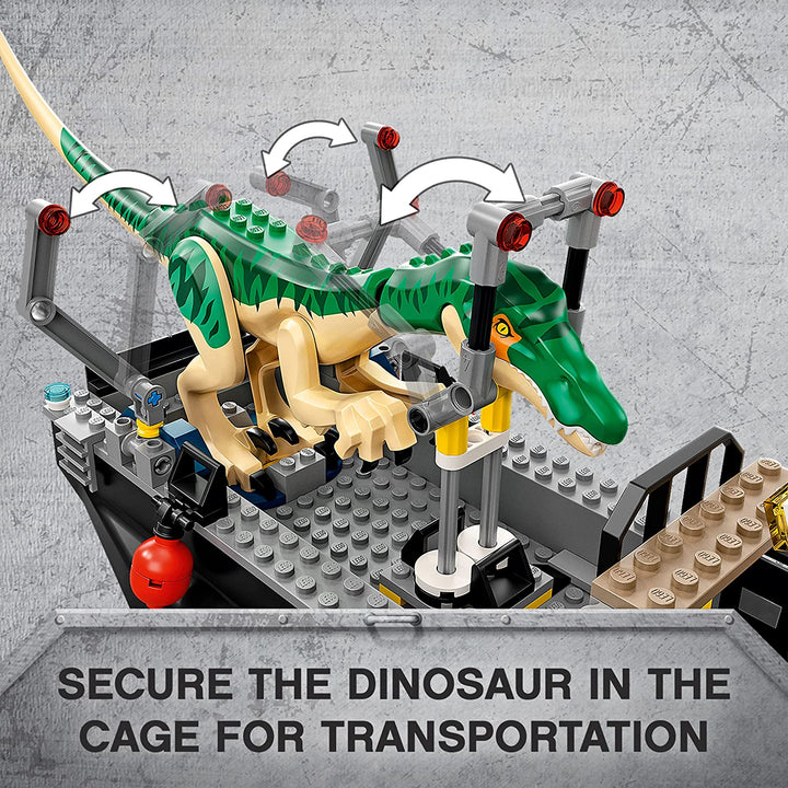 LEGO 76942 Jurassic World: Baryonyx Dinosaur Boat Escape Set, Infinity Collectables