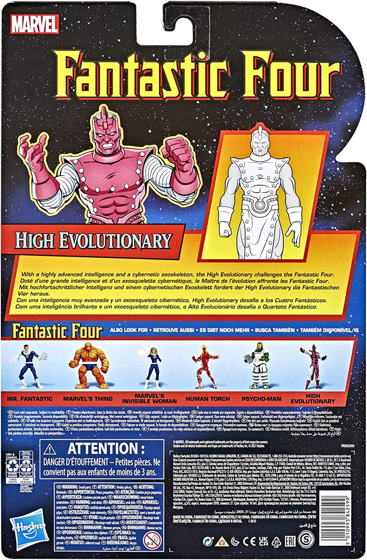 Hasbro Marvel Legends Series Retro Fantastic Four High Evolutionary Action Figure, Infinity Collectables