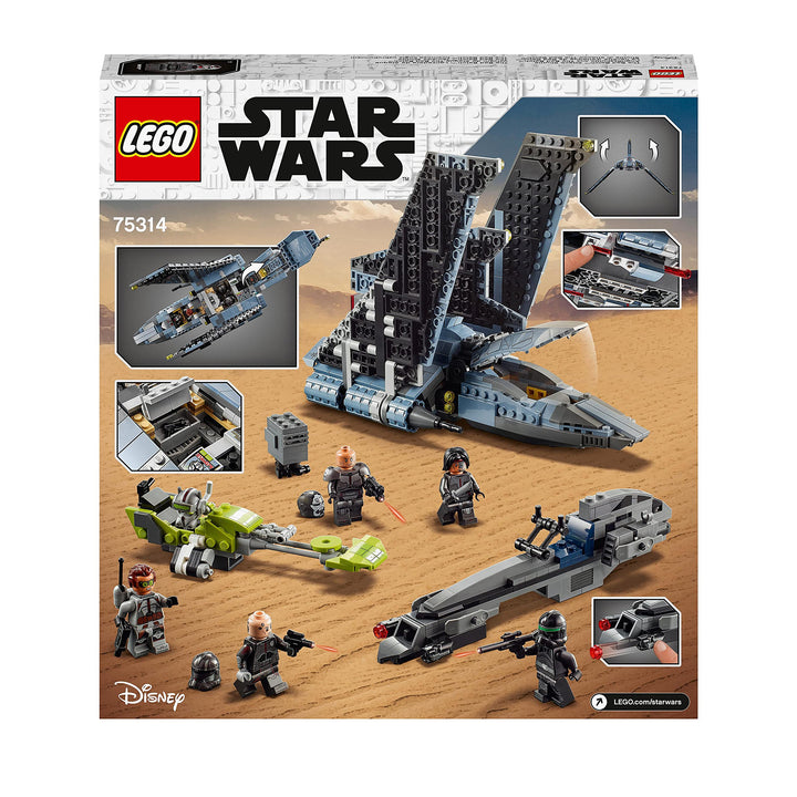 LEGO 75314 Star Wars The Bad Batch Attack Shuttle Set with Gonk Droid