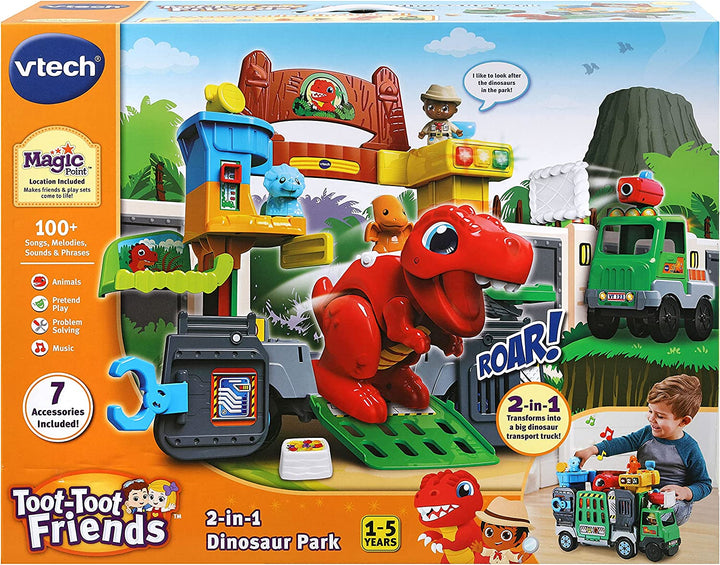 VTech Toot-Toot Friends 2-In-1 Dinosaur Park Playset