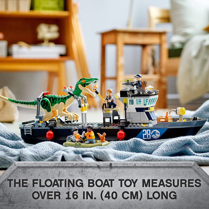 LEGO 76942 Jurassic World: Baryonyx Dinosaur Boat Escape Set, Infinity Collectables