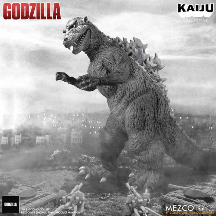 Mezco Godzilla (1954) Kaiju Collective Godzilla (Black & White)
