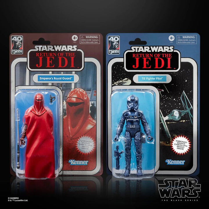 Star Wars 40th Anniversary Exclusive Carbonised Emperor’s Royal Guard and Tie Pilot 2 Pack