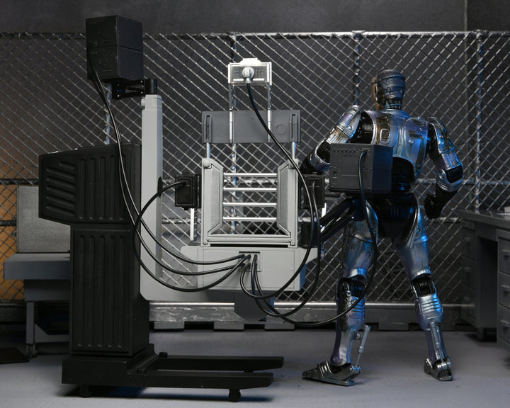 NECA Robocop 7” Scale Ultimate Battle Damaged RoboCop with Chair Action Figure