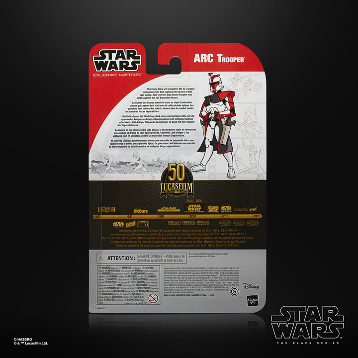 Star Wars The Clone Wars Black Series ARC Trooper Action Figure, Infinity Collectables