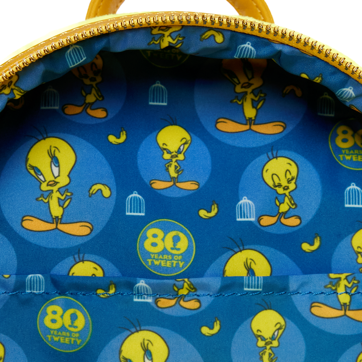 Loungefly Looney Tunes Tweety Bird 80th Anniversary Plush Mini Backpack