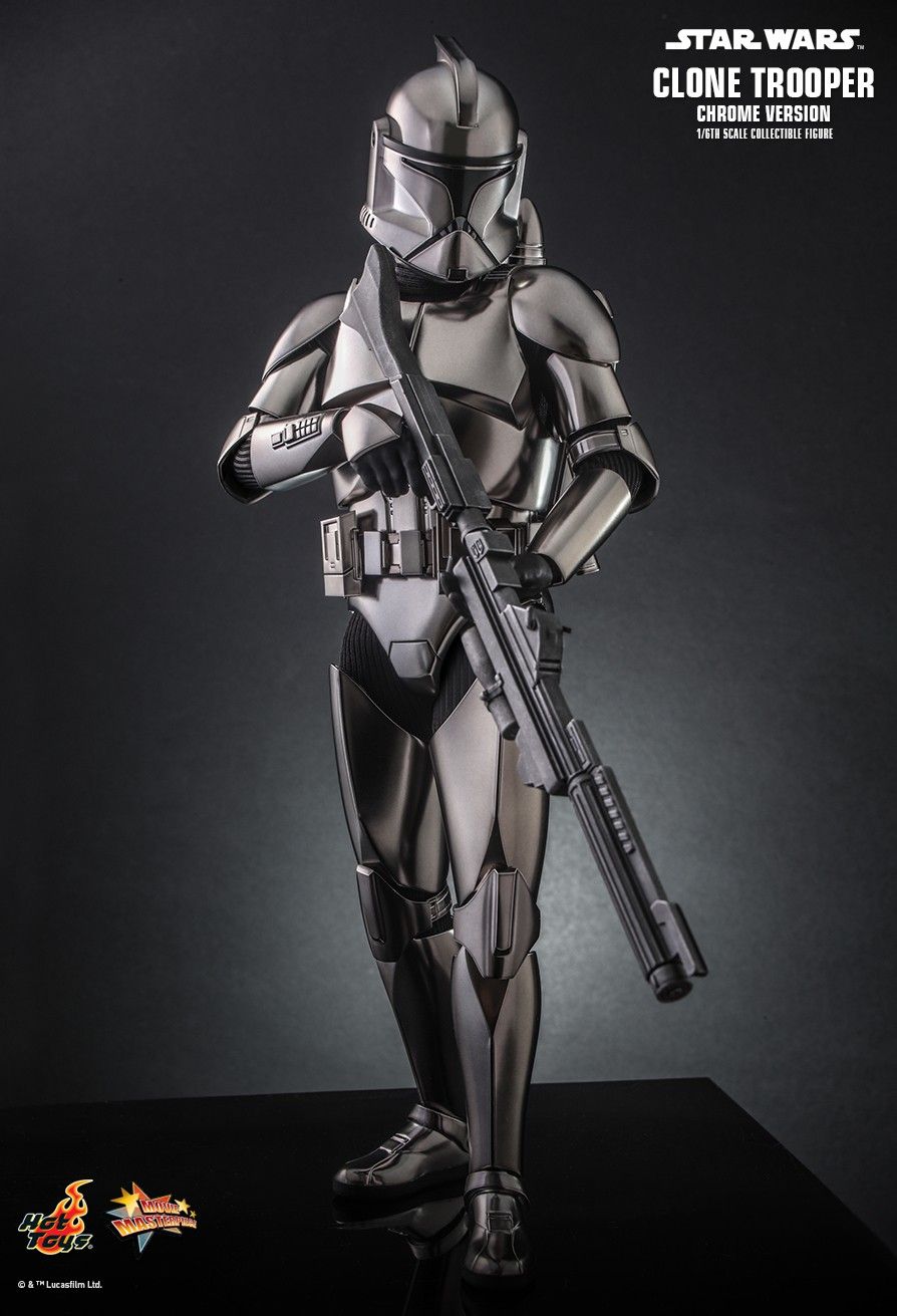 Hot Toys 1:6 Star Wars Clone Trooper (Chrome Version) Exclusive Release, Infinity Collectables , Uncategorized