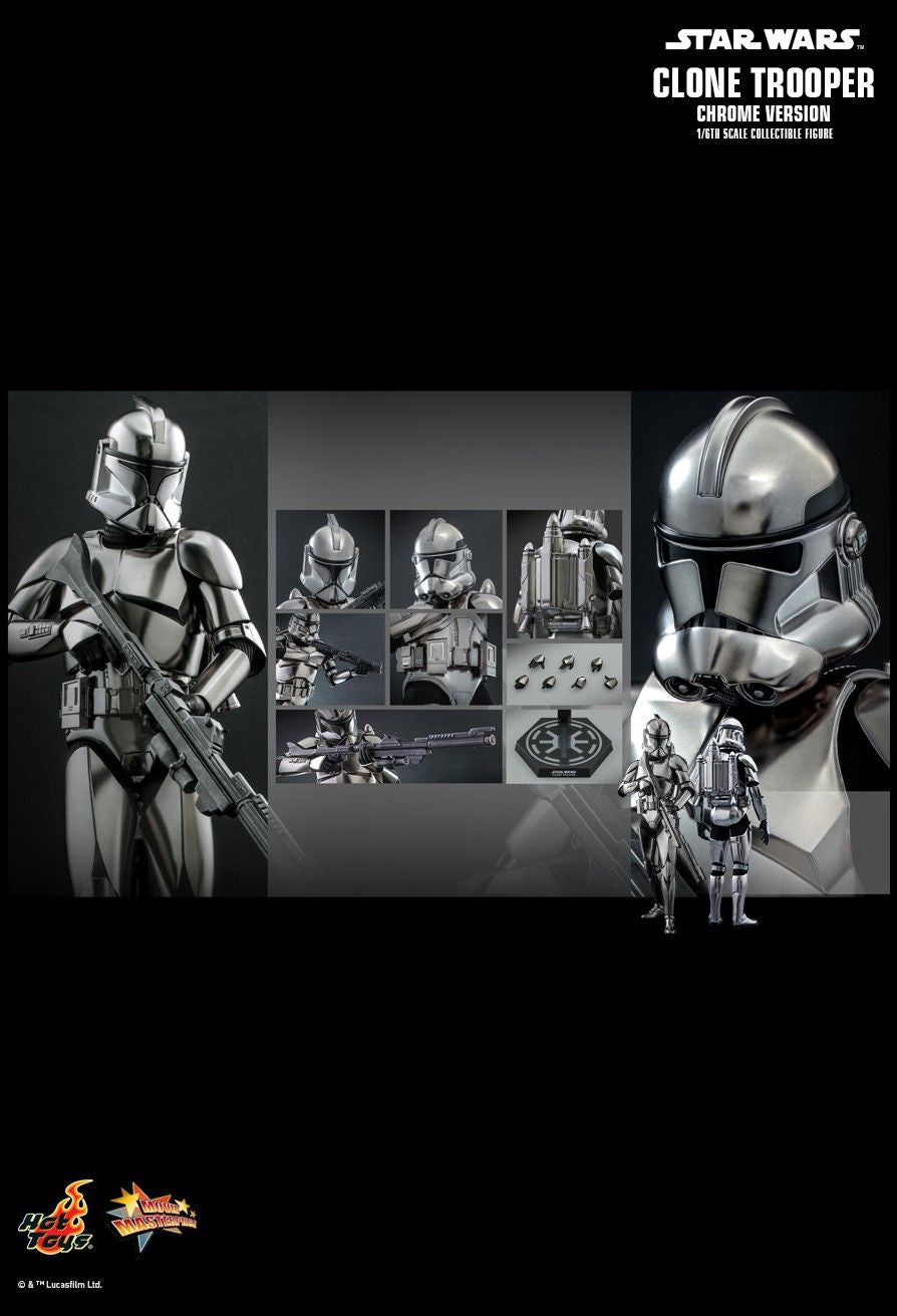 Hot Toys 1:6 Star Wars Clone Trooper (Chrome Version) Exclusive Release, Infinity Collectables , Uncategorized
