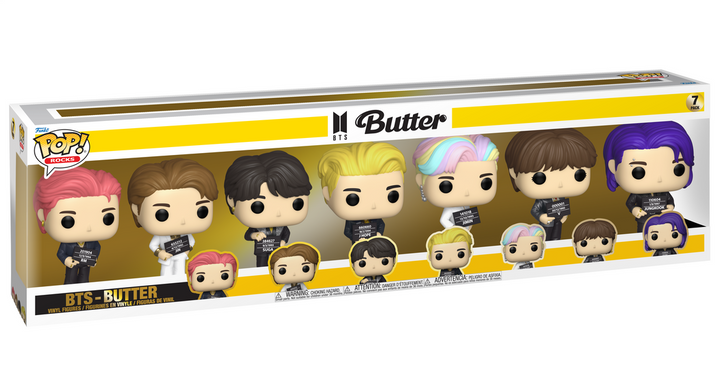 BTS (Butter) 7 Pack Funko Pop! Rocks Vinyl Figure's * Exclusive, Infinity Collectables