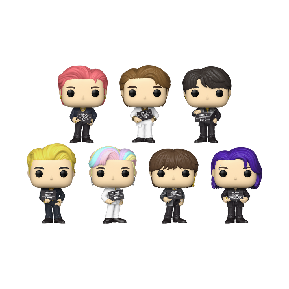 BTS (Butter) 7 Pack Funko Pop! Rocks Vinyl Figure's * Exclusive, Infinity Collectables