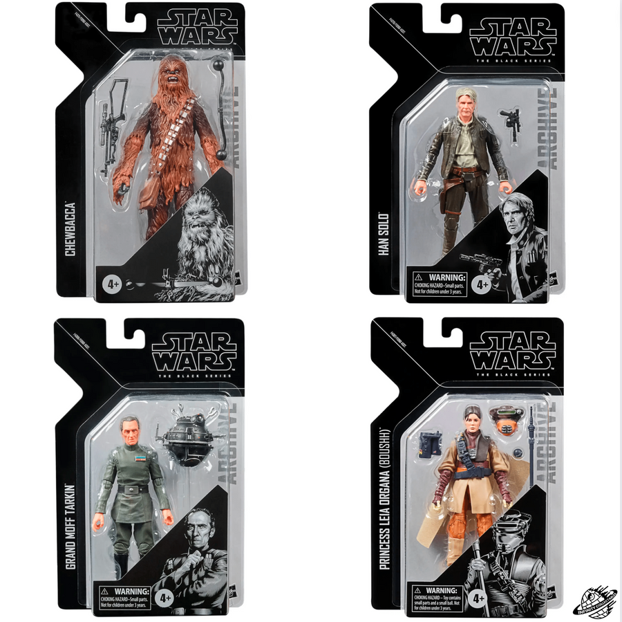 Star Wars The Black Series Archive Collection Wave 7 Action Figure Set - Complete Set of 4, Infinity Collectables