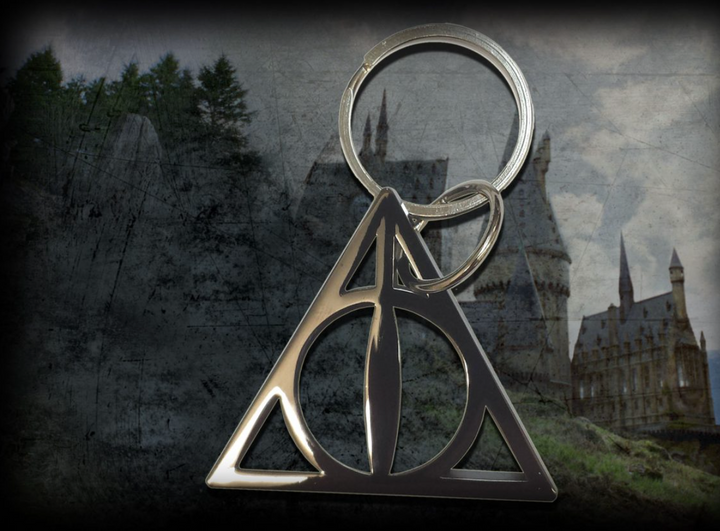 Harry Potter Officially Licensed Deathly Hallows Keychain, Infinity Collectables