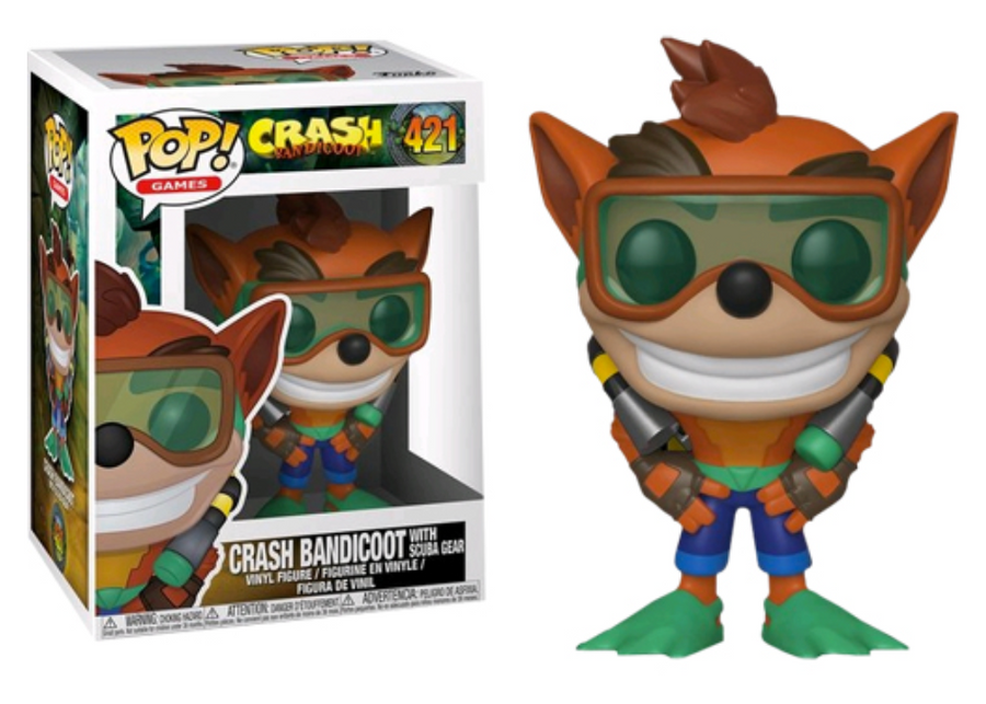 Crash Bandicoot Scuba Crash Pop! Vinyl Figure, Infinity Collectables