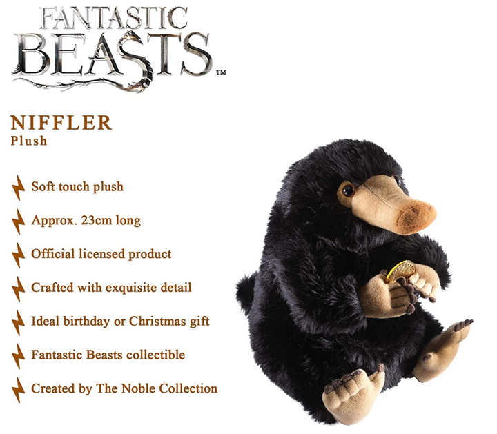 Official Harry Potter Wizarding World Niffler Plush, Infinity Collectables