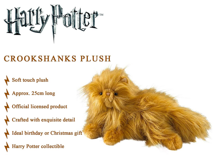 Official Harry Potter Crookshanks Plush, Infinity Collectables