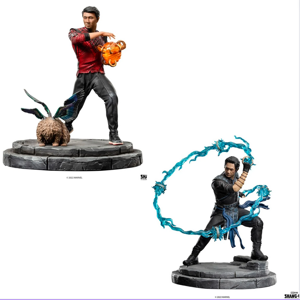 Iron Studios 1/10 Art Scale Shang-Chi and the Legend of the Ten Rings Shang-Chi & Wenwu Bundle, Infinity Collectables