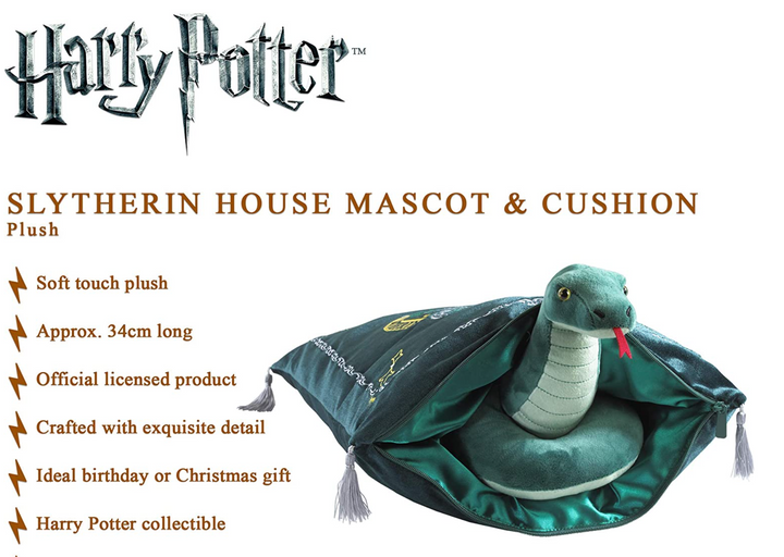 Harry Potter Slytherin House Mascot Plush & Cushion