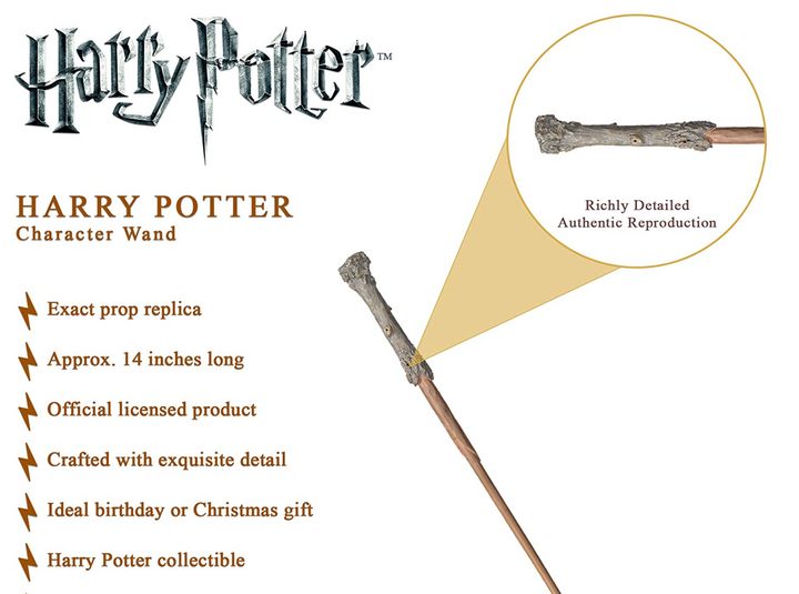 Official Harry Potter Harry's Wand (Character Box Version)