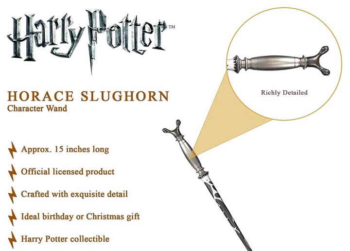 Official Harry Potter Professor Horace Slughorn Wand (Character Box Version)