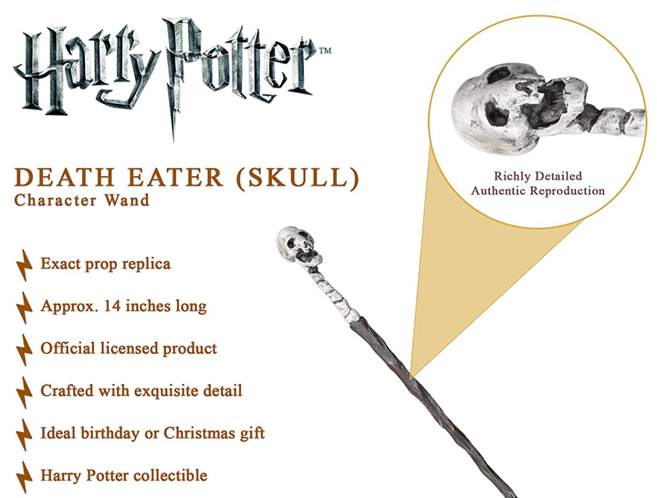 Official Harry Potter Death Eater Wand (Character Box Version)