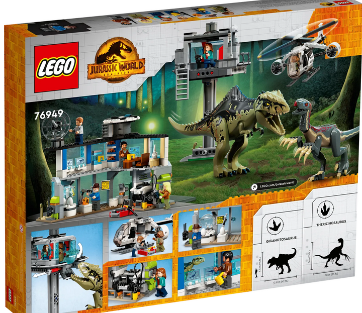 LEGO 76949 Jurassic World Giganotosaurus Attack Dinosaur Set