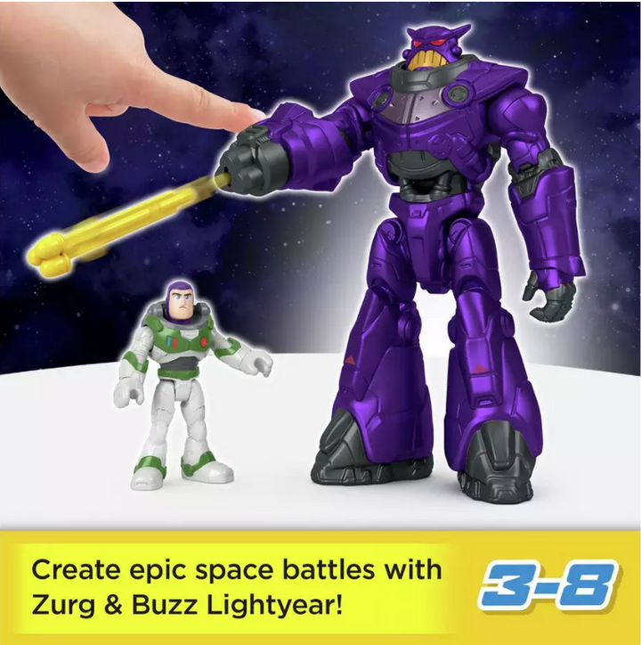 Disney Pixar Lightyear Imaginext Battle Blast Zurg with Buzz