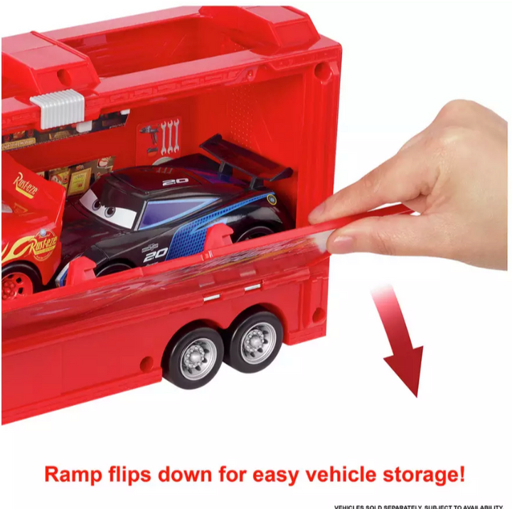 Disney Pixar Cars Track Talkers Chat & Haul Mack Hauler Playset