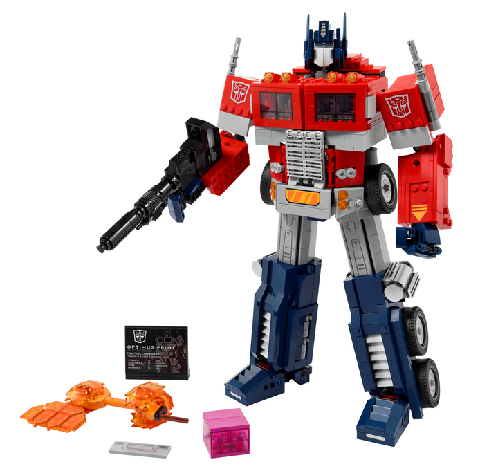 LEGO Icons 10302 Optimus Prime Transformers Robot Model Set