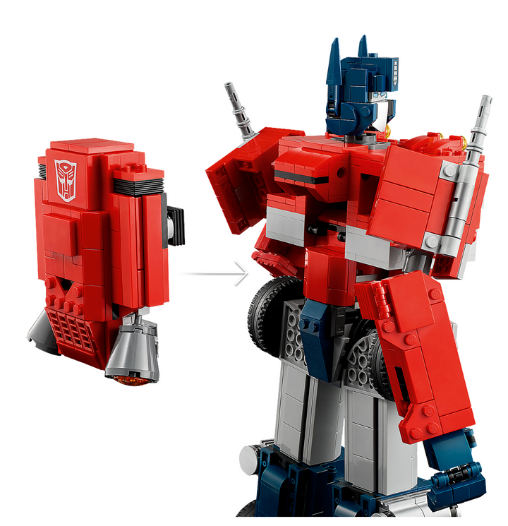 LEGO Icons 10302 Optimus Prime Transformers Robot Model Set