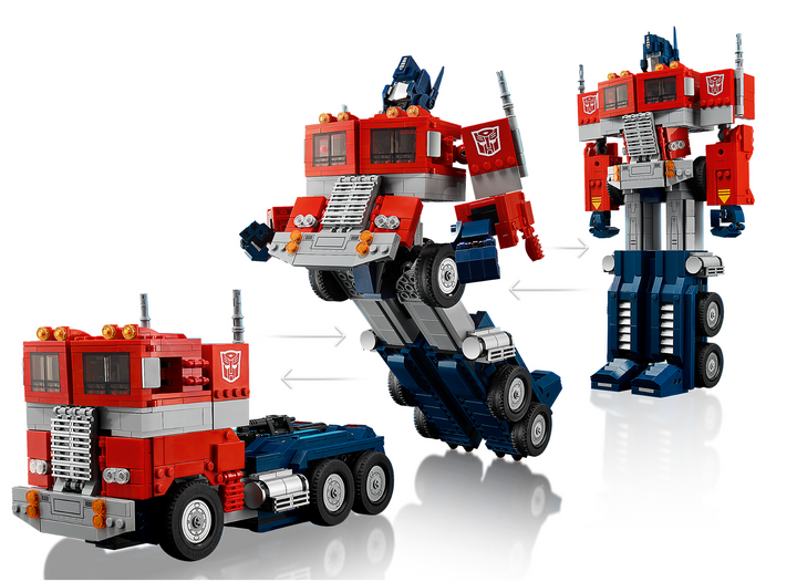 LEGO Icons 10302 Optimus Prime Transformers Robot Model Set