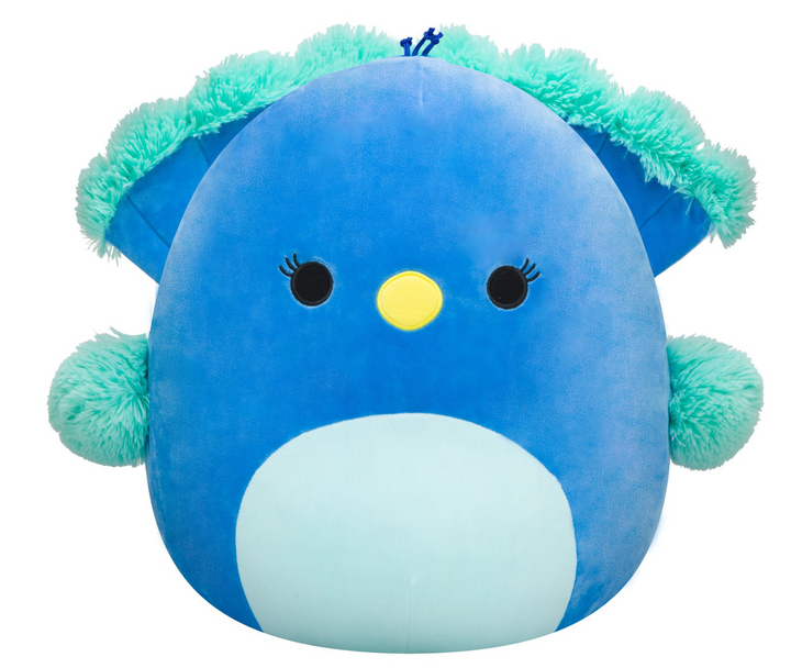 Squishmallows 16" Soft Toy - Priscilla the Blue Peacock