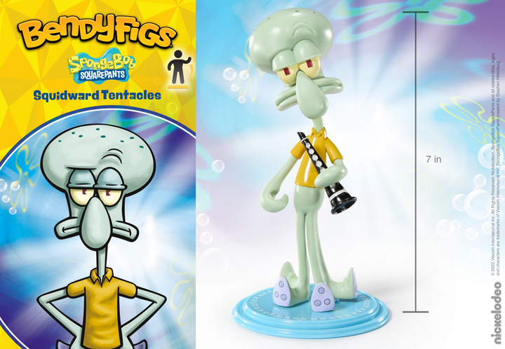 Squidward Tentacles SpongeBob Bendyfigs Figure