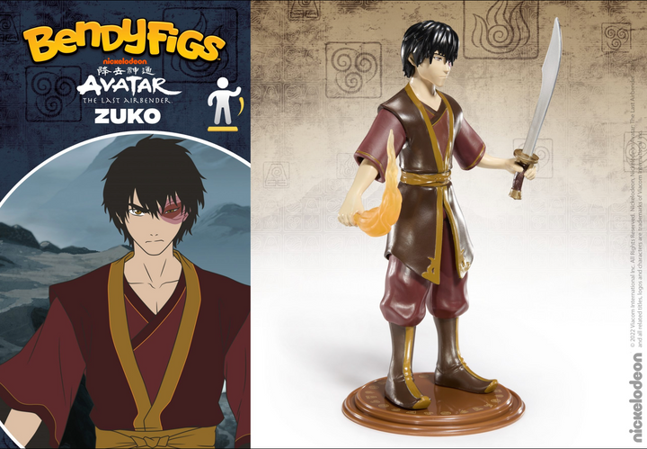 Zuko Avatar The Last Airbender Bendyfigs Figure