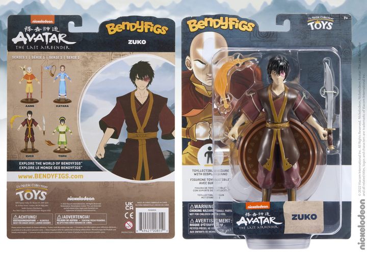 Zuko Avatar The Last Airbender Bendyfigs Figure