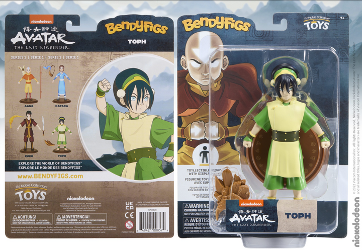 Toph Avatar The Last Airbender Bendyfigs Figure