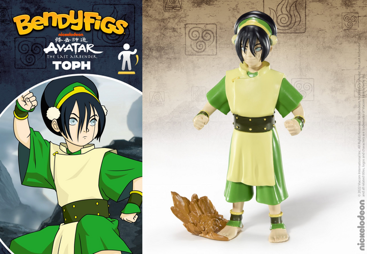 Toph Avatar The Last Airbender Bendyfigs Figure