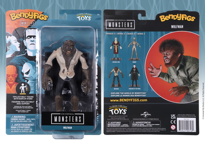 Wolf-Man Universal Monsters Bendyfigs Figure