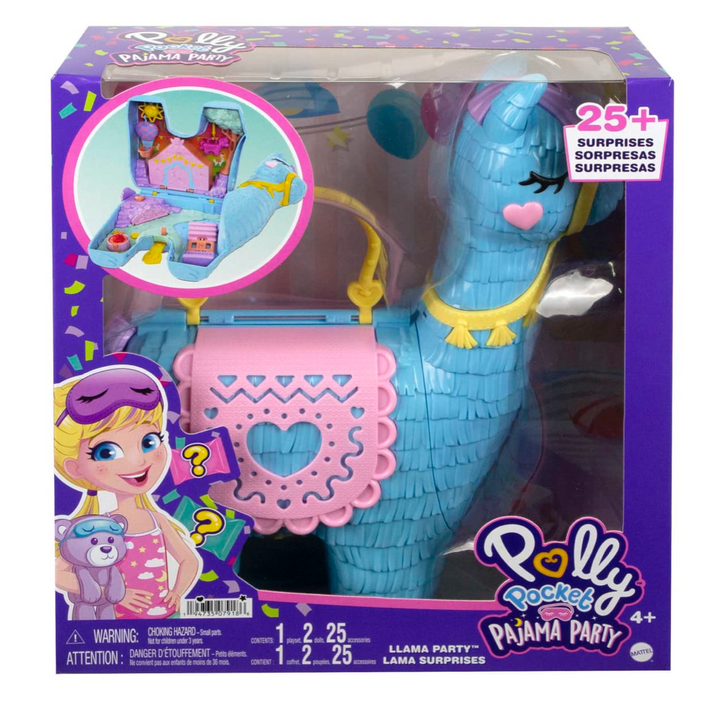 Polly Pocket Pajama Party Llama Party Playset