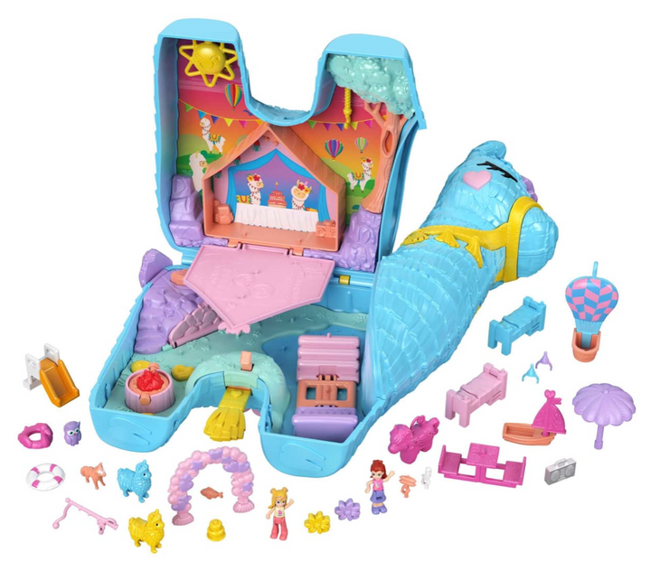 Polly Pocket Pajama Party Llama Party Playset
