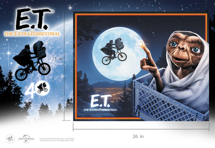 E.T. The Extra-Terrestrial Over the Moon 1000pc Jigsaw Puzzle