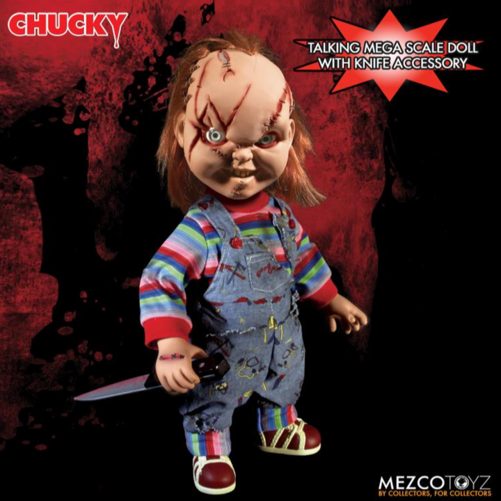 Bride of Chucky Mezco Designer Series Talking Scarred Chucky