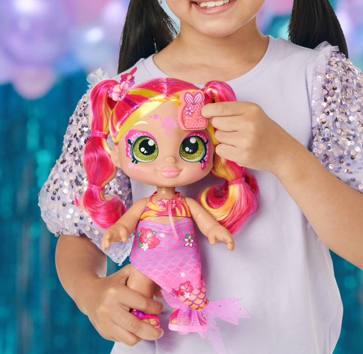 Kindi Kids Dress Up Magic Tropicarla Mermaid Face Paint Reveal Doll