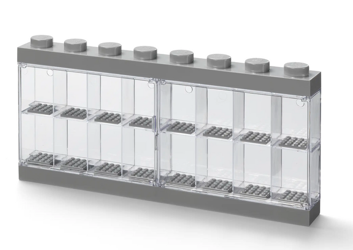 LEGO 16 Minifigure Display Case (Grey)