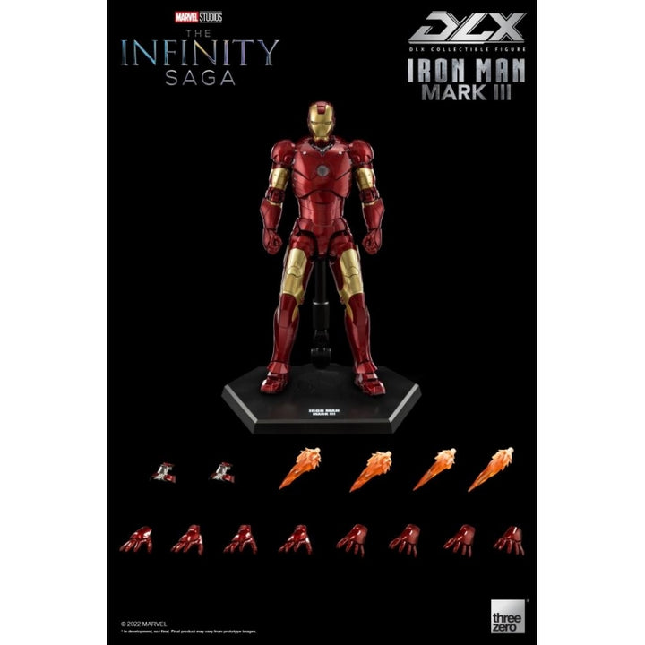Threezero Marvel Avengers Infinity Saga DLX Iron Man Mark 3 Figure, Infinity Collectables