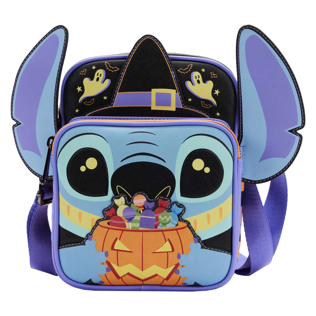 Loungefly Disney Stitch In Hammock Passport Crossbody Bag