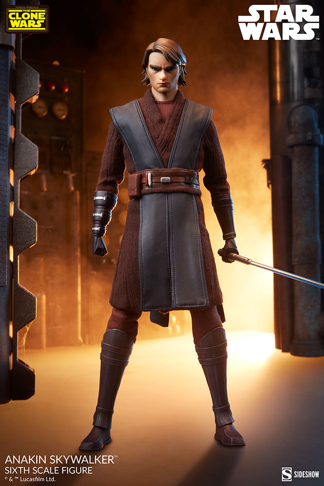 Sideshow Star Wars The Clone Wars Action Figure 1/6 Scale Anakin Skywalker