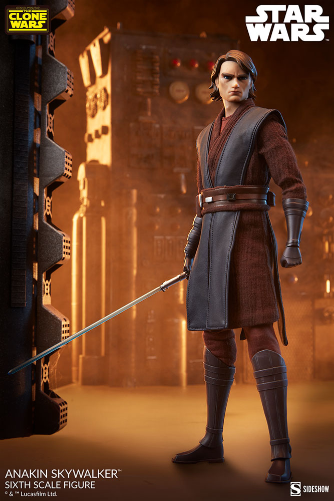 Sideshow Star Wars The Clone Wars Action Figure 1/6 Scale Anakin Skywalker