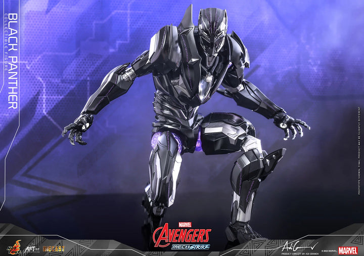Hot Toys Avengers Mech Strike 1/6th Scale Black Panther Figure